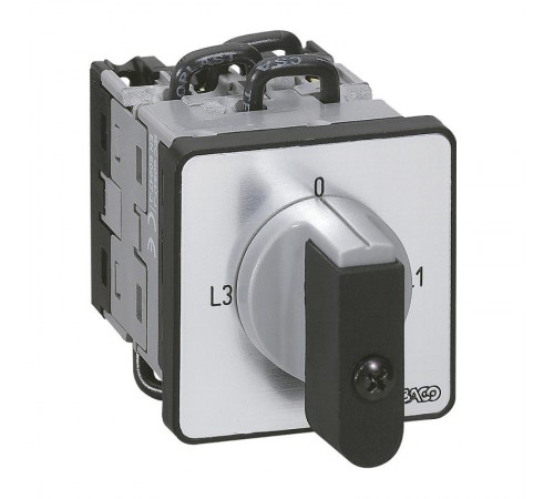 Переключатель электроизмерительных приборов - для амперметра - PR 12 - 6 контактов - 3 ТТ - крепление на дверце  014650  Legrand