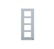 Рамка станции вызова, размер 1/4, серебристый  2TMA200160A0015  ABB