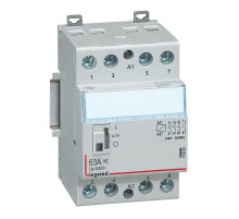 Контактор CX 4П 400В катушка 230В 63A 4НО 2 модуля, преременный ток АС, с рукояткой управления, малошумный 412563  Legrand