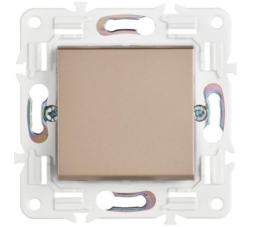 SKANDY Выключатель 1-клавишный проходной 10А SK-V02Sa песочный  SK-V12-0-10-K98  IEK