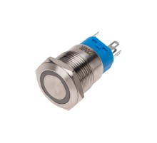 Кнопка антивандальная 19 250В Фикс (5с) ON-OFF/OFF-ON подсв/красная  36-3440  REXANT