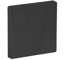 iTEQ SMART-выключатель 2-кл. 16А с нейтр. WIFI+BLE черн.  IT-SM2NWBI-K02  ONI