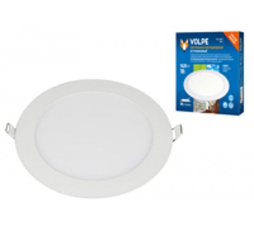 Светильник светодиодный встраиваемый. ULM-Q236 18W/6500K WHITE дневной свет (6500К). Корпус белый.  UL-00004665  Volpe