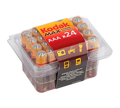 Батарейки  LR03-24 plastic box MAX SUPER Alkaline [24 3A PVC] (24/480/33600)  Б0014326  Kodak