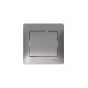 Glossa Платина Переключатель 1-клавишный, сх.6,10AX  GSL001261  SE