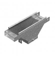 Ответвитель Т-образный вертикальный боковой к лотку 300х65, толщ. 1,0 мм, Сендзимир цинк  ОТВБ-300х65-1,0-СЦ  Ostec