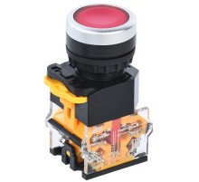 Кнопка D8-11T d=22мм 1з+1р с фиксацией красная  BBT30-11T-3-21-K04  IEK