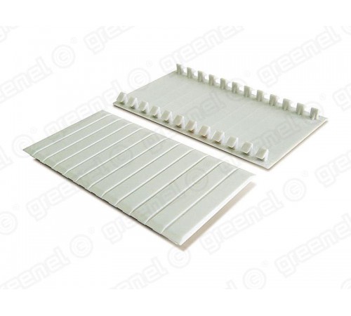 Заглушка для щитов под автоматы,  6-ти местная, цвет-СЕРЫЙ   GE60001-07  Greenel