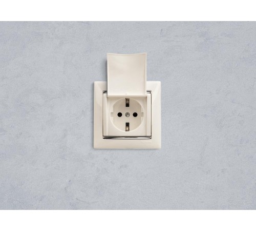 Valena Белый Розетка 1-ая с/з с крышкой защ. шторки IP21  774422  Legrand