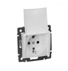 Valena Белый Розетка 1-ая с/з с крышкой защ. шторки IP21  774422  Legrand