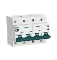 Выключатель автоматический четырехполюсный ВА-201 100А D 10кА  13024DEK  DEKraft