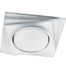 Светильник встраиваемый с белой LED подсветкой CD5023 потолочный GX53 без лампы, прозрачный  40521  Feron