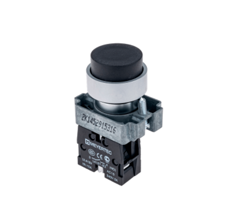 Кнопка выступающая, черная, 1NO, мет. MTB2-BLZ112  58154  ОВЕН