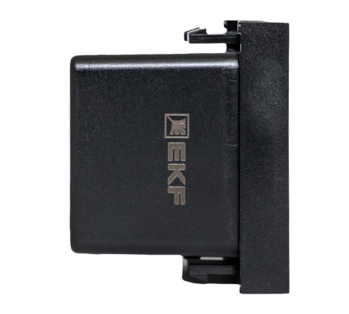 Розетка USB A+C, 2.1А, 2 гнезда, без индикатора, черная, матовая E2MR2B-21USB-10-ACEKF