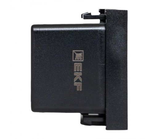 Розетка USB A+C, 2.1А, 2 гнезда, без индикатора, черная, матовая E2MR2B-21USB-10-ACEKF