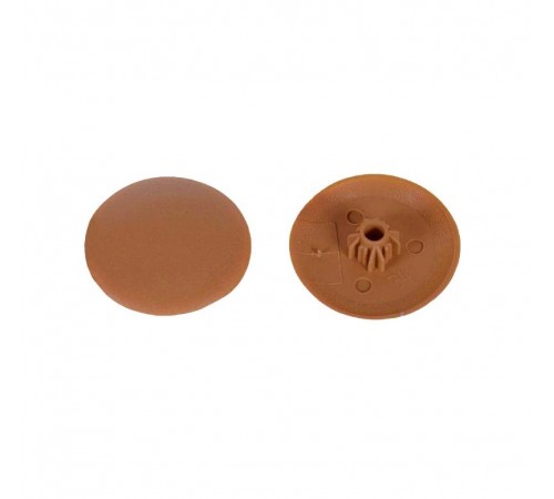 Заглушка для шуруп-стяж. PZ 5 /HEX 5 мм вишня  (15 шт) - пакет  Krep  106212  Tech-KREP