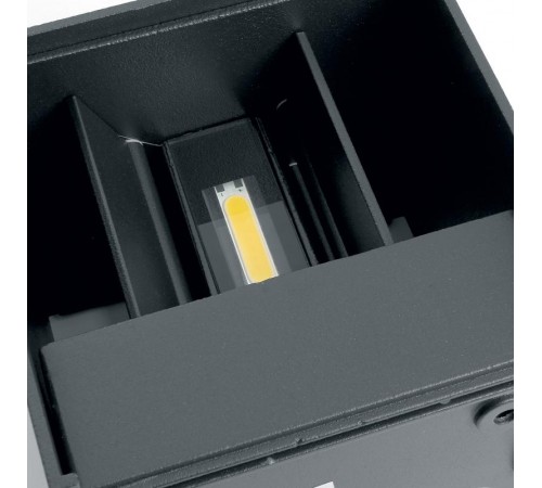 Светильник уличный светодиодный, 2*3W, 450Lm, 3000K, DH012, черный  48098  FERON