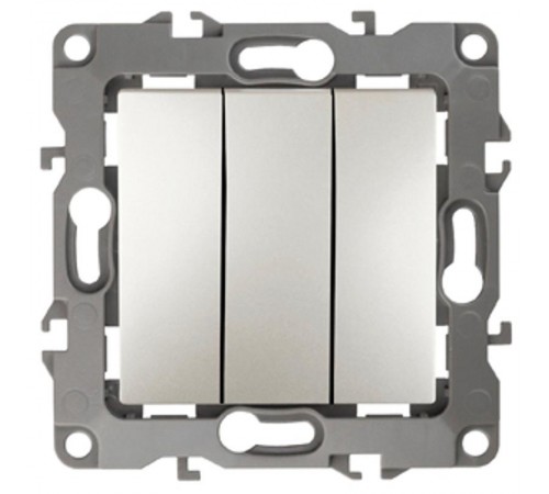 Выключатель тройной 12-1107-15 10АХ-250В,  перламутр  Б0019302  ЭРА