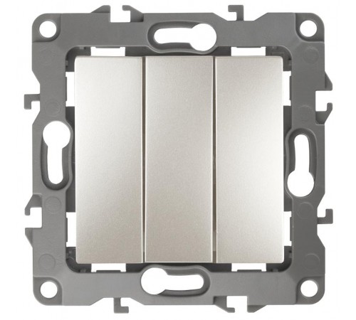 Выключатель тройной 12-1107-15 10АХ-250В,  перламутр  Б0019302  ЭРА