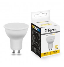Лампа светодиодная, (13W) 230V GU10 2700K MR16, LB-960  38191  FERON