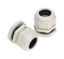 Кабельный ввод PG-29 (18-25мм) серый, комплект (2 шт/уп)  07-8029-A2  REXANT