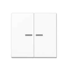 Клавиша для KNX кнопки, 2 группы, с окошком; дюропласт; белый  A102KO5WW  Jung