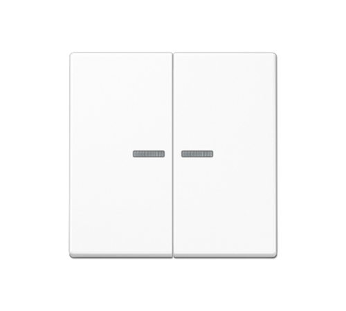 Клавиша для KNX кнопки, 2 группы, с окошком; дюропласт; белый  A102KO5WW  Jung