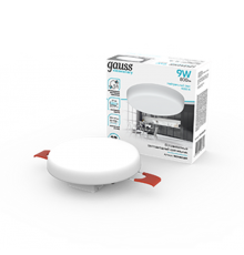 Светильник встраиваемый downlight Elementary Adjustable Frameless FL круг 9W, 800lm, 4000K, 85mm, монтаж 55-75, 1/100  9034460209  Gauss