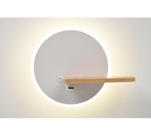 Светильник настенный  Anastasia 6154-401 светодиодный LED 22 Вт 4000 К с выключателем  Б0066439  Rivoli