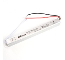 Трансформатор электронный для светодиодной ленты 18W 12V ( драйвер) , LB001  48010  FERON