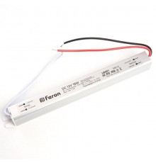 Трансформатор электронный для светодиодной ленты 18W 12V ( драйвер) , LB001  48010  FERON