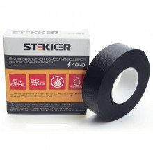 Изолента для высоковольтных проводов, самослипающаяся 25 мм, длина 5 м. (до10кВ)  39157  STEKKER