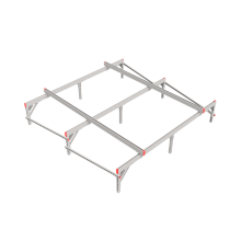 Опорная конструкция для установки оборудования TECHNORAPTOR 2500х2500  KM-TR-SSEI-2500-2500  КМ - профиль