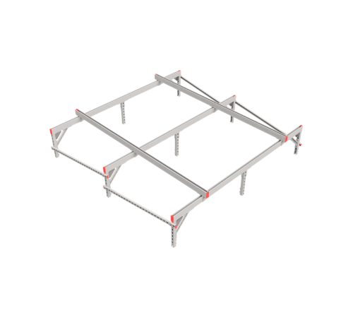 Опорная конструкция для установки оборудования TECHNORAPTOR 2500х2500  KM-TR-SSEI-2500-2500  КМ - профиль