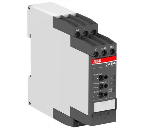 Реле контроля уровня жидкости CM-ENS.11P, слив (чувствит. 5- 100кОм) 24-240В АС/DC, 1ПК, пруж. заж.1SVR740850R0100 ABB