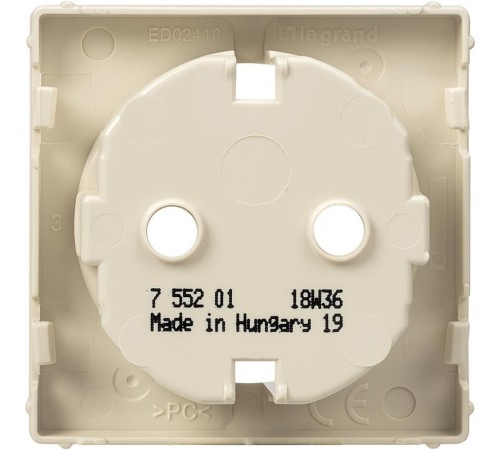 Valena LIFE Сл.кость Накладка розетки с/з  755201  Legrand