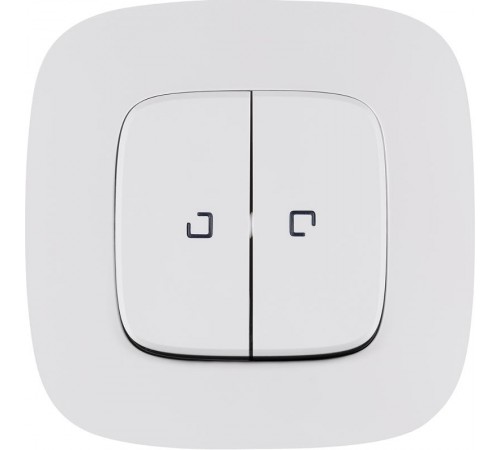 Valena ALLURE DIY Белый Переключатель 2-клавишный с подсветкой 10А 250В  752709  Legrand