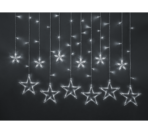 Гирлянда NGF 93 680 NGF-D025-03 (бахрома звезды CW 138 2.5*0.6м IP20 TR)  93680  Navigator