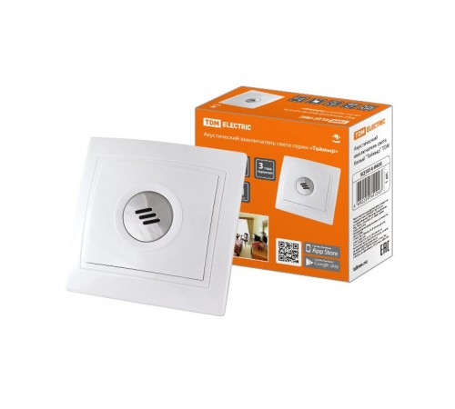 Акустический выключатель света белый "Таймыр"  SQ1814-0603  TDM