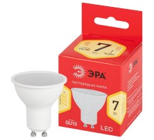 Лампа светодиодная LED MR16-7W-827-GU10 R (диод, софит, 7Вт, тепл, GU10)  Б0050198  ЭРА