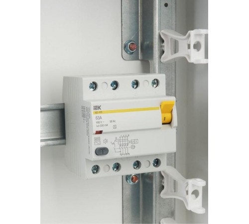 Выключатель дифференциальный (УЗО) ВД1-63S 4п 63А 300мА тип AC  MDV12-4-063-300  IEK