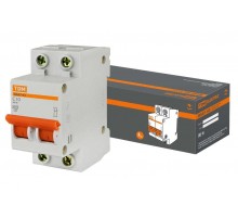 Выключатель автоматический двухполюсный ВА47-63 10А C 4,5кА  SQ0218-0010  TDM