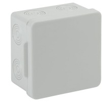 Коробка распределительная о/у 80х80х50мм без гермовводов 7 вх. IP54 KOR-80-80-50-7 Б0037442  ЭРА