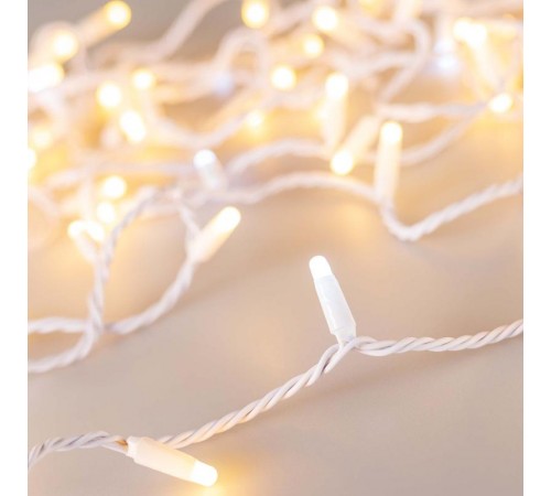Светодиодная гирлянда ARD-STRING-CLASSIC-10000-WHITE-100LED-MILK-FLASH Warm (230V, 7W) (Ardecoled, IP65)  031205  Arlight