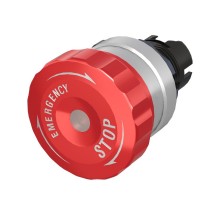 Кнопка аварийная грибовидная поворотная д.40, алюминий  M22E-MLLRA  DKC