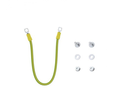 Перемычка медная сеч. 6 мм2, с наконечниками под винт М6, в комплекте с метизами HDZ, L 300 мм  SC6L300KHDZ  DKC