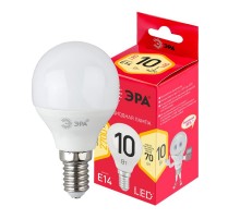 Лампа светодиодная RED LINE LED P45-10W-827-E14 R E14 10Вт свеча теплый белый свет  Б0052378  ЭРА