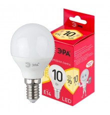 Лампа светодиодная RED LINE LED P45-10W-827-E14 R E14 10Вт свеча теплый белый свет  Б0052378  ЭРА
