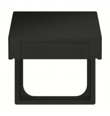 Промежуточное кольцо с откидной крышкой для накладок 55x55 мм, IP44, Future/Axcent/Carat/Династия, черный бархат  2CKA001719A0223  ABB