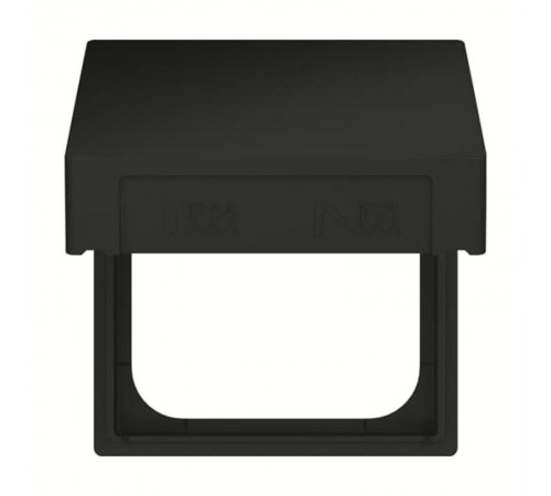 Промежуточное кольцо с откидной крышкой для накладок 55x55 мм, IP44, Future/Axcent/Carat/Династия, черный бархат  2CKA001719A0223  ABB